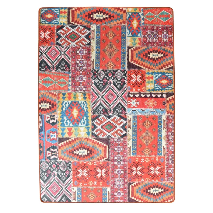 Koberec s nízkým vlasem, syntetický, protiskluzový 140×190 cm