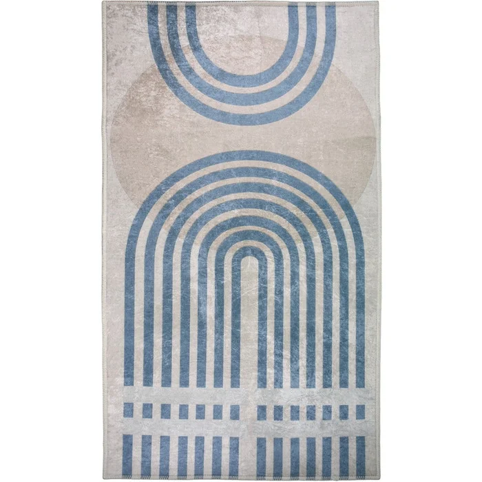 Koberec Vitaus 80x50 cm modrošedý