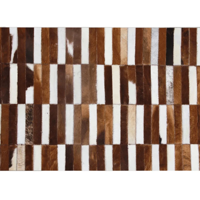 Koberec z pravé kůže Typ 5, patchwork – 201×300 cm