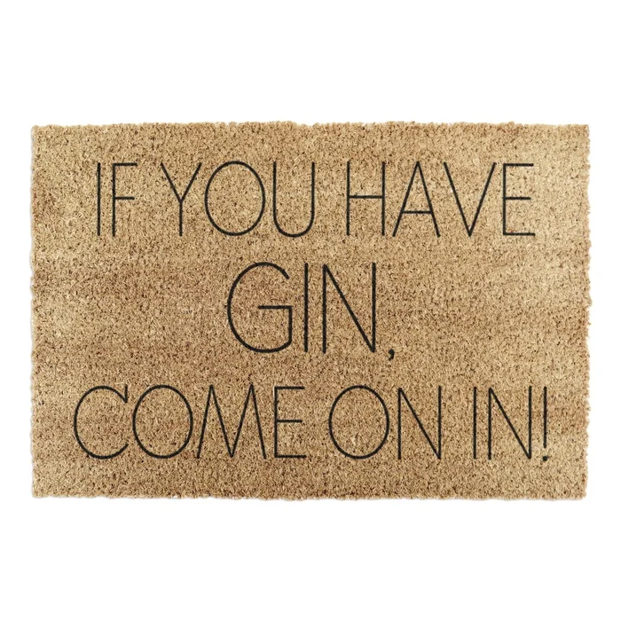 Kokosová rohožka Doormat If You Have Gin 40x60 cm