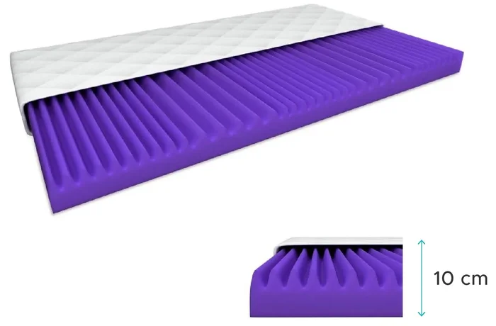 Komfortní pěnová matrace DELUXE 80 x 200 cm bez chrániče