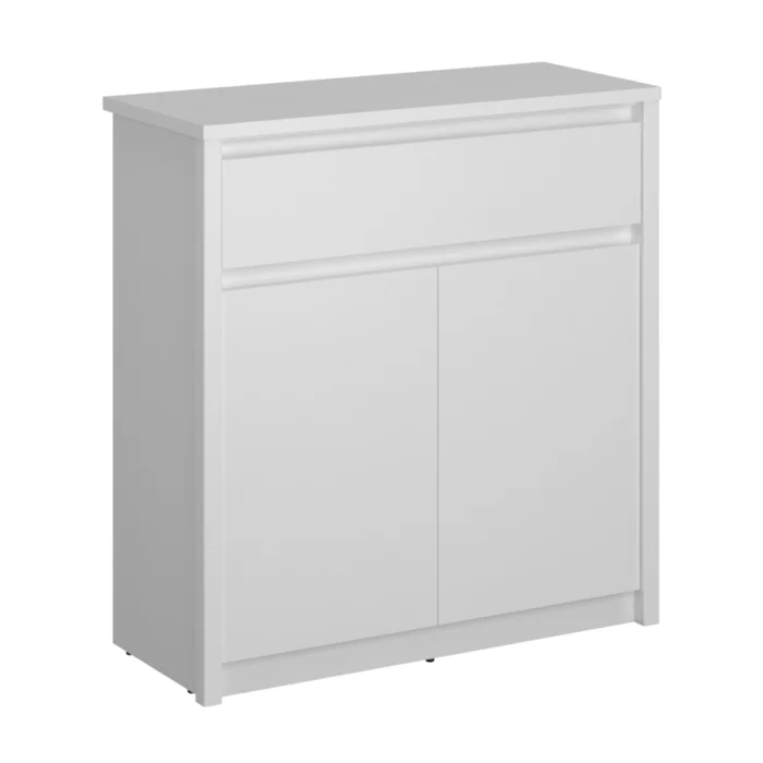 Komoda 2D1S bílá – ERODIN