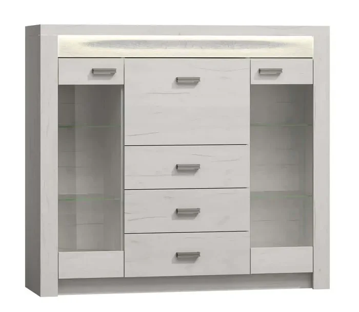 Komoda-bar INDIANAPOLIS I-8 – jasan/bílá