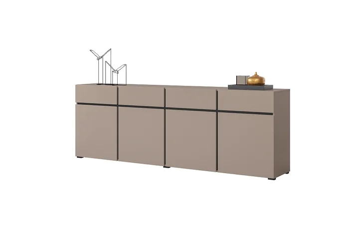 Komoda BONIFACIO 4D4S Congo/Černá