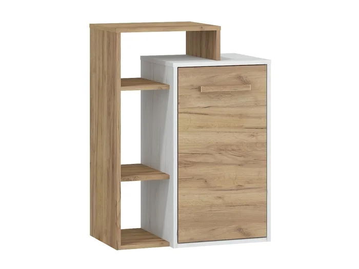 Komoda DORINDA 1D levá – craft bílozlatá