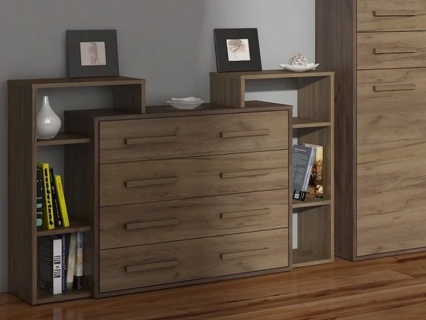 Komoda Dorinda 4S – craft tabák a craft zlatý, pětiletá záruka