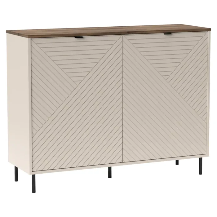 Komoda EYCO 2D kašmír/dub castello