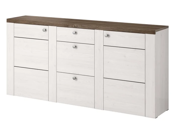 Komoda FEDRA 2D3S – dub sonoma trufel/sibiu larche
