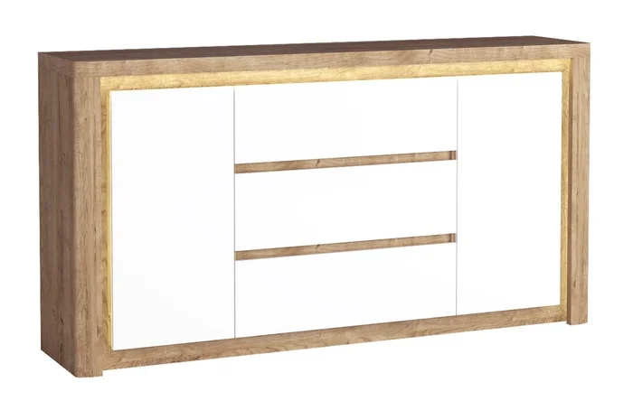 Komoda FILIKA 2D3S/2 s LED osvětlením