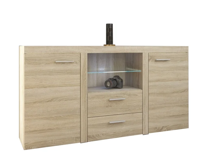 Komoda KADEN 2D2S – dub sonoma