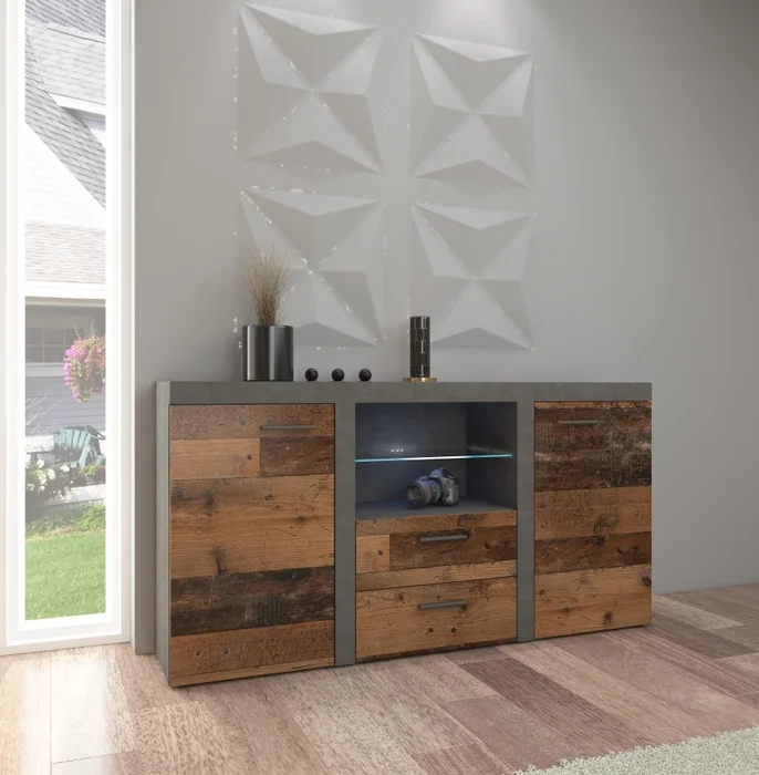 Komoda KADEN 2D2S – matera/old style