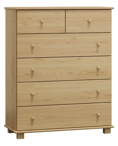 Komoda NEFTYS 10 – masiv borovice, 122 × 100 × 47 cm