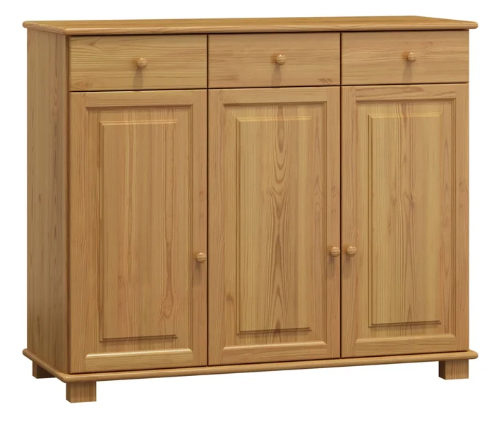 Komoda NEFTYS 39 z borovicového masivu, moření olše