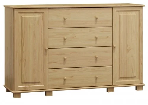 Komoda NEFTYS 58 – masiv borovice, hloubka 42 cm