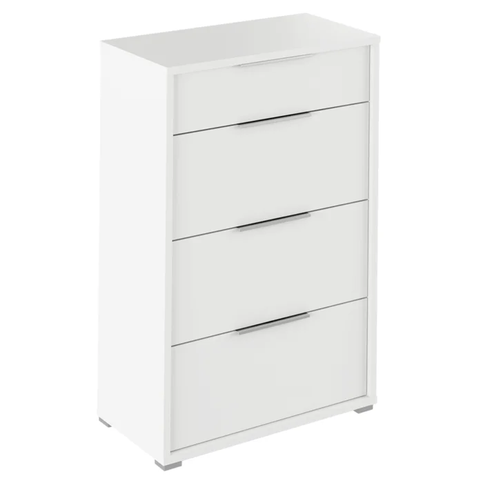 Komoda RIOMA TYP 22, 4 šuplíky, bílá