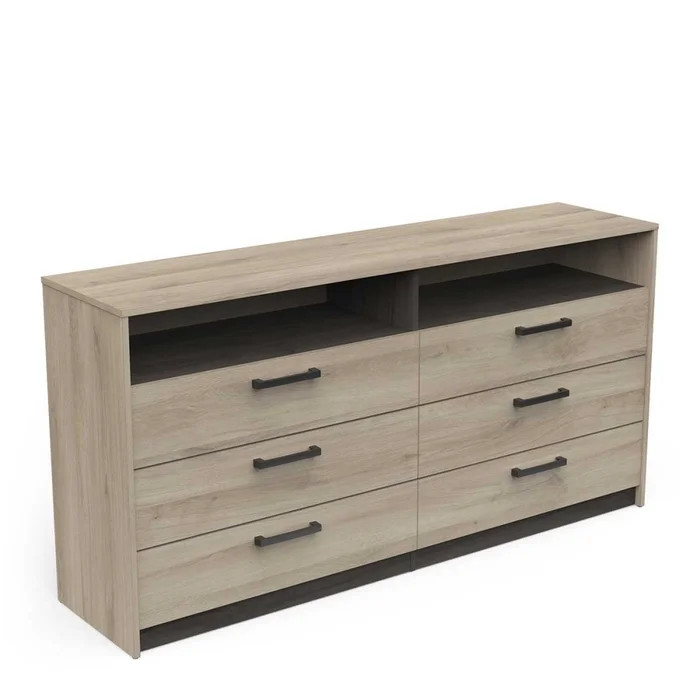 Komoda TODY 6S – dub Kronberg / dub Waterford