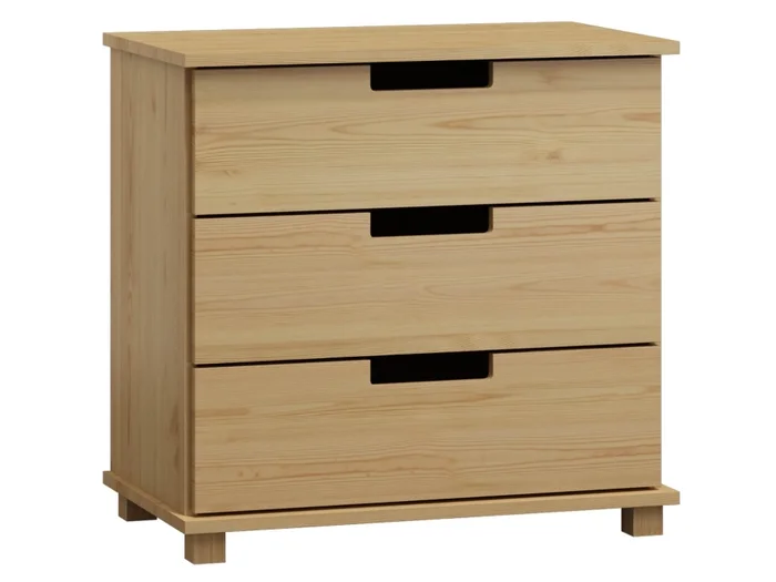 Komoda TORFIN 2, masiv borovice, 80 cm