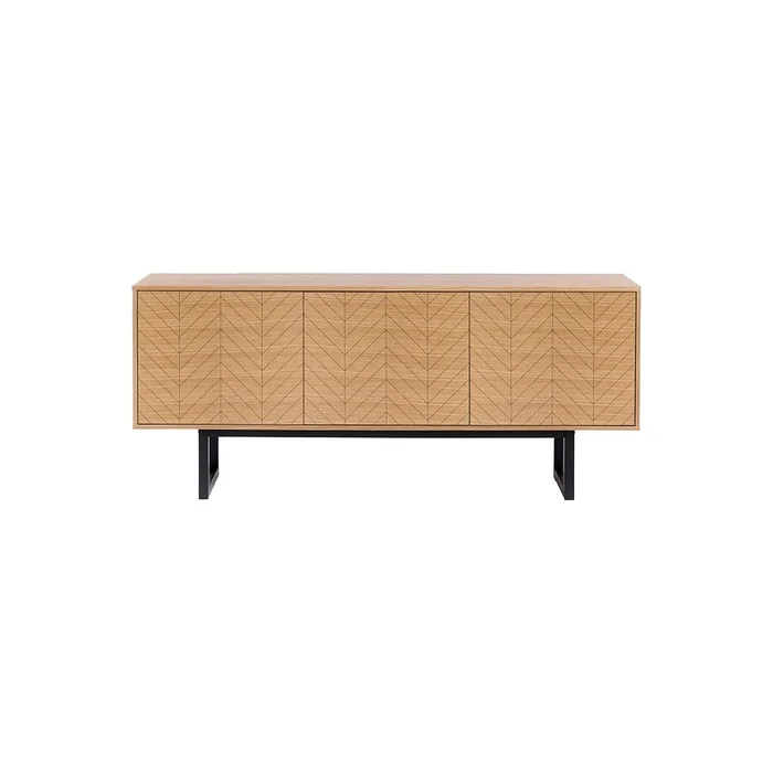 Komoda Woodman Camden Herringbone dubový dekor 175x75 cm