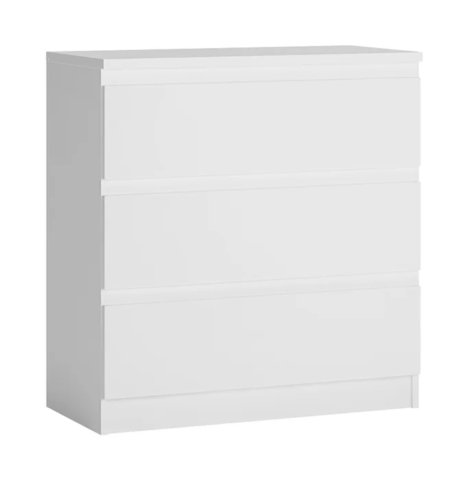 Komoda ZAIRE 3S – alpská bílá/bílý lesk