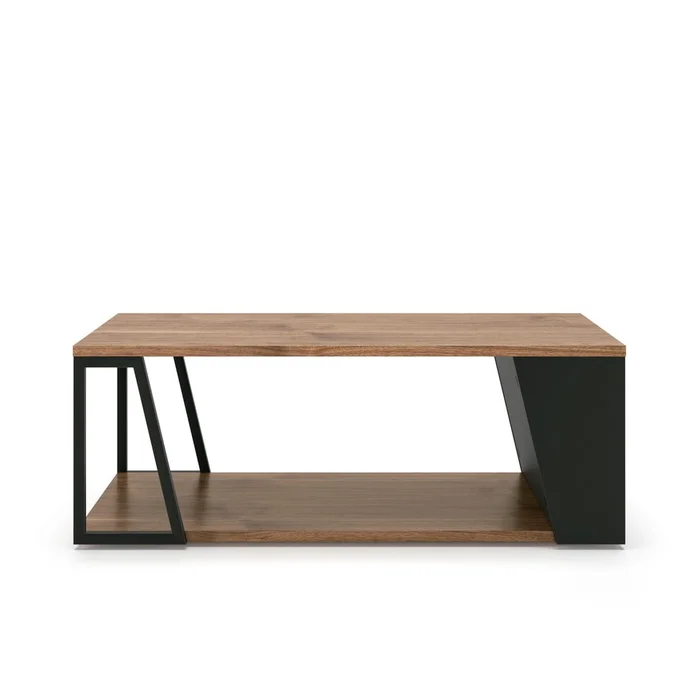 Konferenční stolek s dekorem ořechového dřeva 100x55 cm