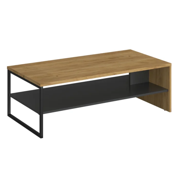 Konferenční stolek Santana 120 cm dub craft zlatý/antracit