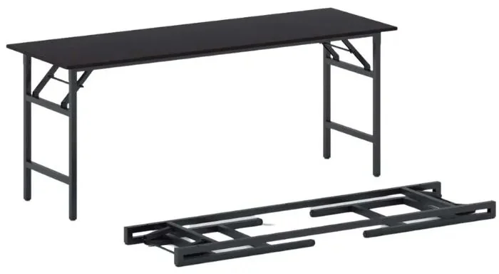 Konferenční stůl FAST READY 170x50 cm černá podnož wenge
