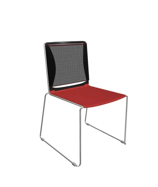 Konferenční židle Filo plast/síť bez područek