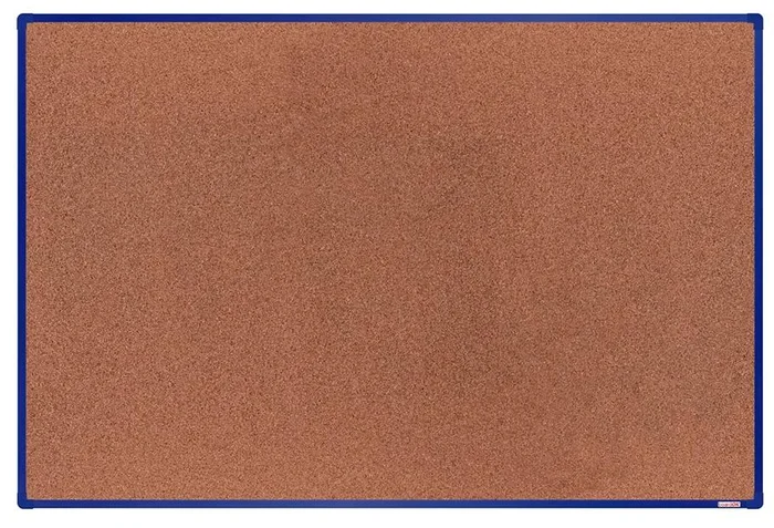 Korková nástěnka s hliníkovým rámem 1800x1200 mm modrá