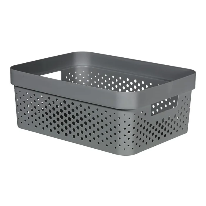 Košík Curver Infinity Dots 11 l šedý