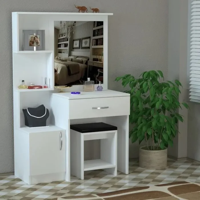 Kosmetický stolek NERKO bílý
