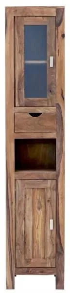 Koupelnová skříňka Amba z palisandru - 40x190x35, světle medový odstín