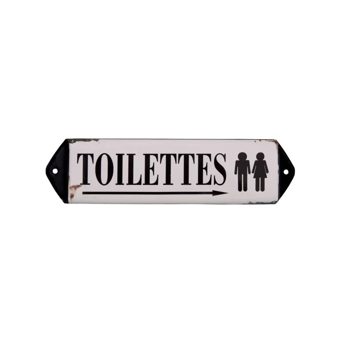 Kovová cedule Toilettes 30,5x7 cm
