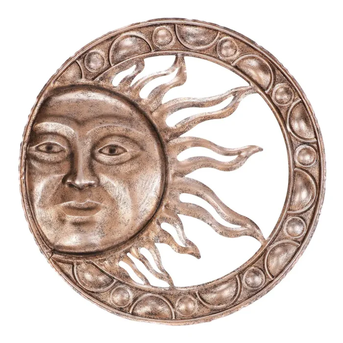 Kovová dekorace Slunce s tváří FH2256