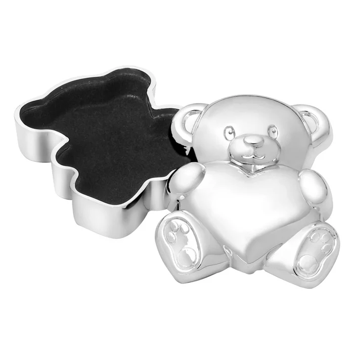 Kovová krabička na první zoubek Bear with Heart