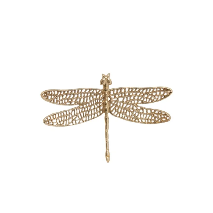 Kovová nástěnná dekorace Dragonfly 36x24 cm