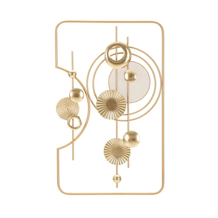 Kovová nástěnná dekorace Goldy 49,5x80 cm