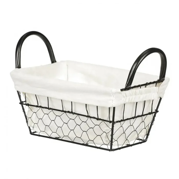 Kovový koš OV4133-M s látkou