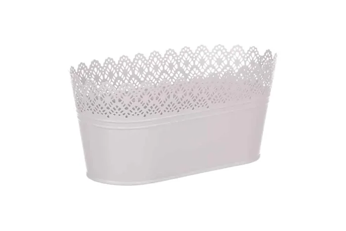 Kovový obal na květiny KK107 GREY