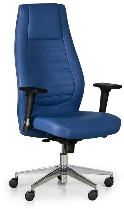 Kožené kancelářské křeslo CHARTER s ergonomickým mechanizmem