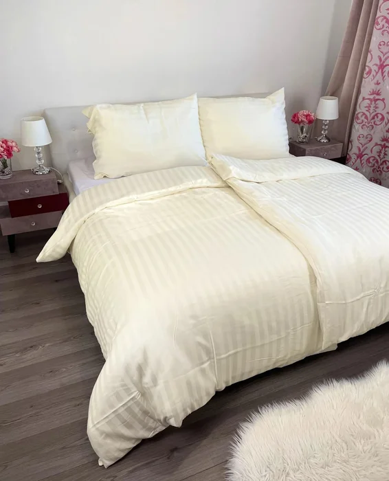Krémové damaškové povlečení TiaHome