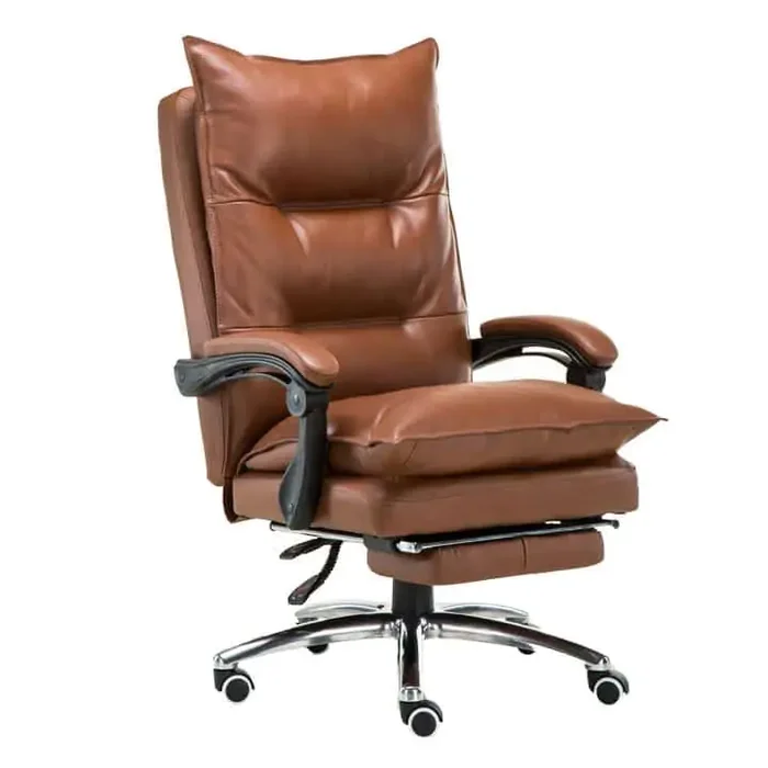 Křeslo DRAKE s podnoží – ekokože, hnědá