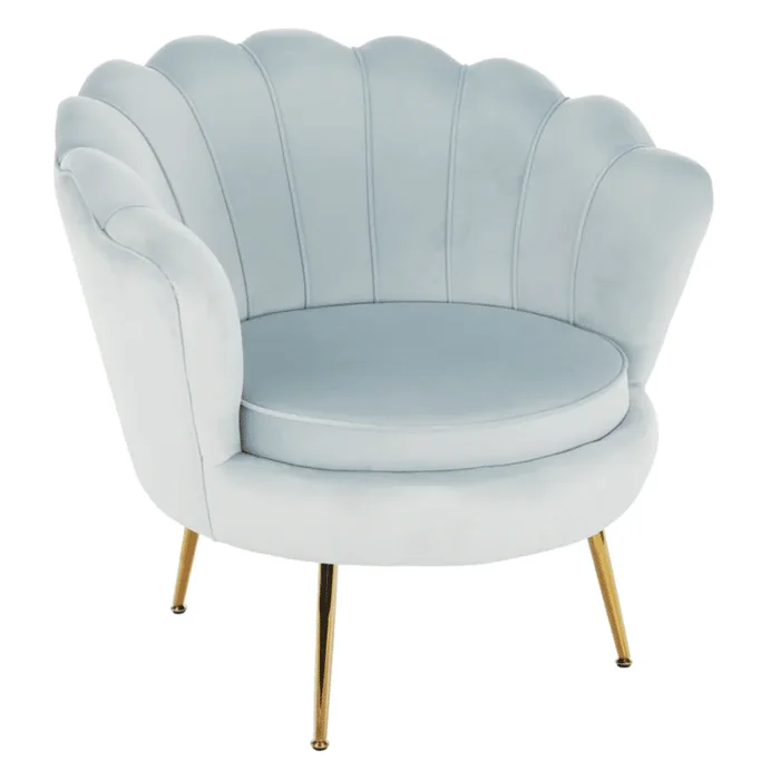 Křeslo Noblin šedomodré