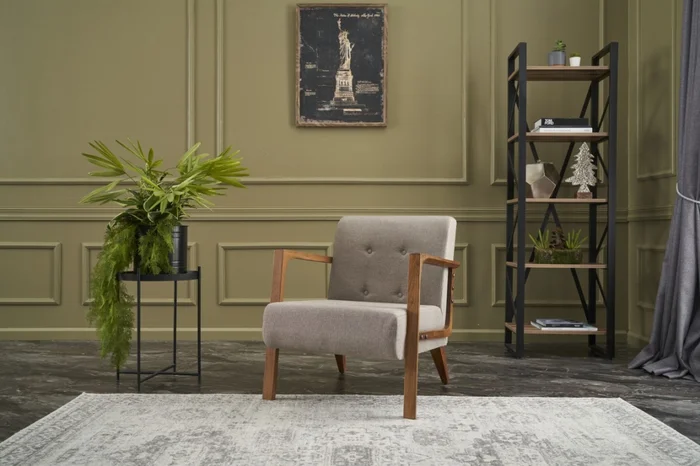 Křeslo Wing Chair krémová
