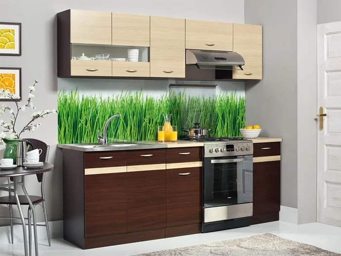 Kuchyně BELISA 160/220 cm – dub wenge a rijeka světlá