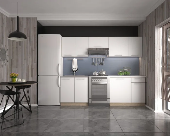 Kuchyně MINOUS 180/240 cm – dub sonoma / bílá