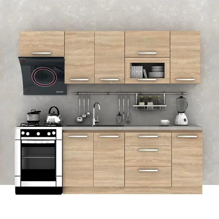 Kuchyňská linka NOVA PLUS 2,4 m - dub sonoma