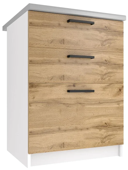 Kuchyňská skříňka Belini s zásuvkami 60 cm dub wotan