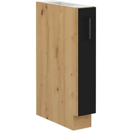Kuchyňská skříňka Molly 15 D CARGO BB – černá/dub artisan