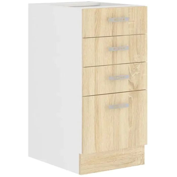 Kuchyňská skříňka Sally 40-D-4S-BB, Sonoma