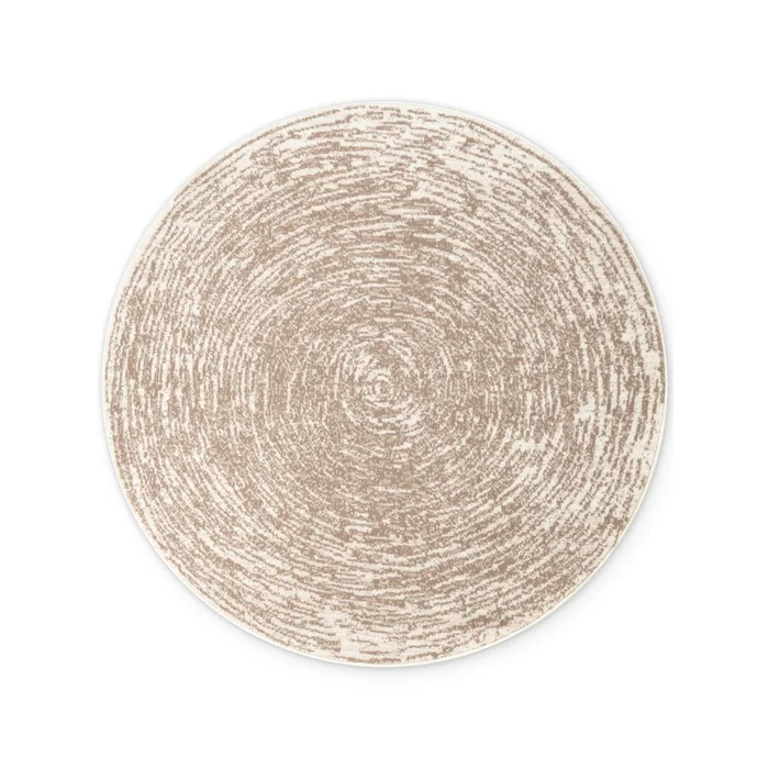 Kulatý béžovo-krémový koberec Gloria ø 120 cm